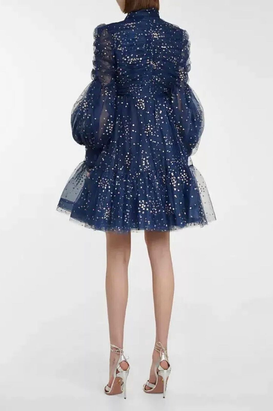 Rhythym Ruched Glitter Mini Dress