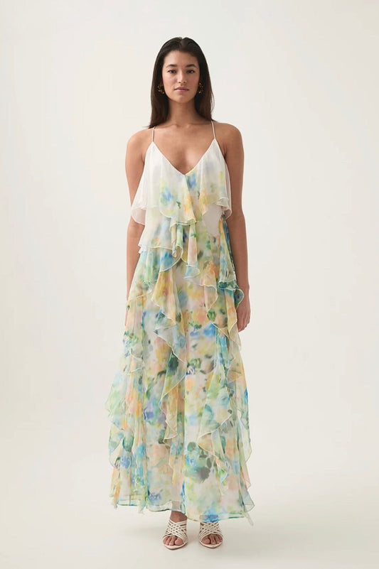 Dreamscape Frill Maxi Dress