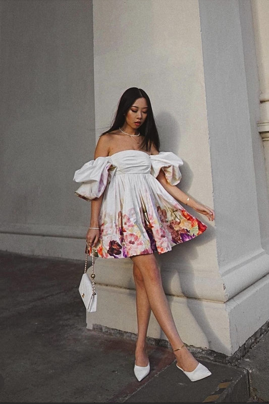 Eloise Puff Sleeve Mini Dress