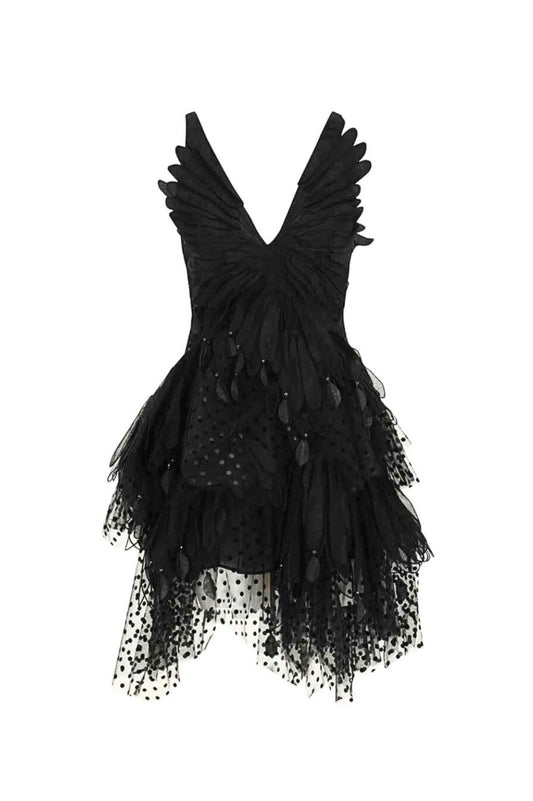 Rhythmic Fluted Mini Dress