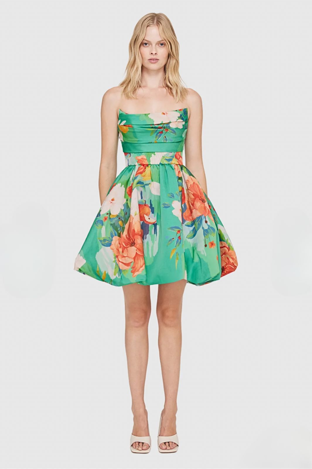 Florescence Bustier Bubble Mini Dress