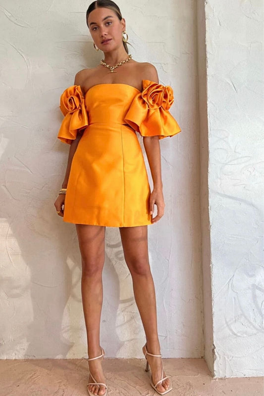 Macie Rosette Mini Dress