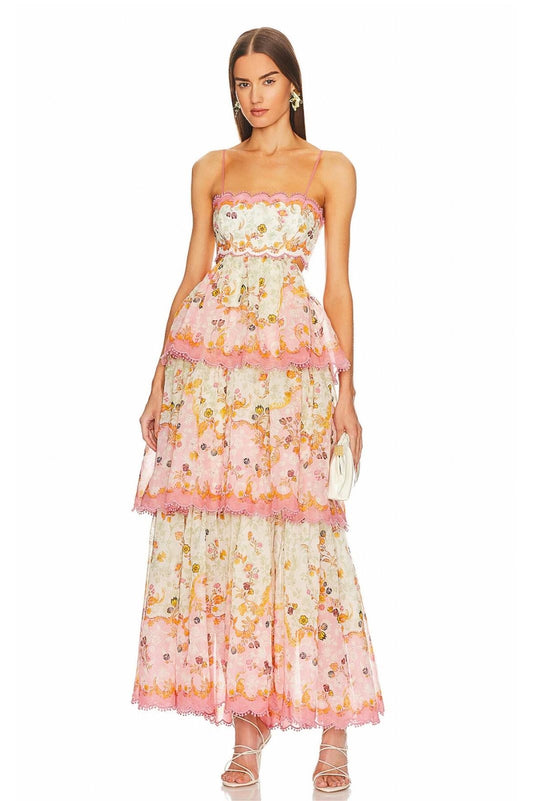 Laurel Frill Midi Dress