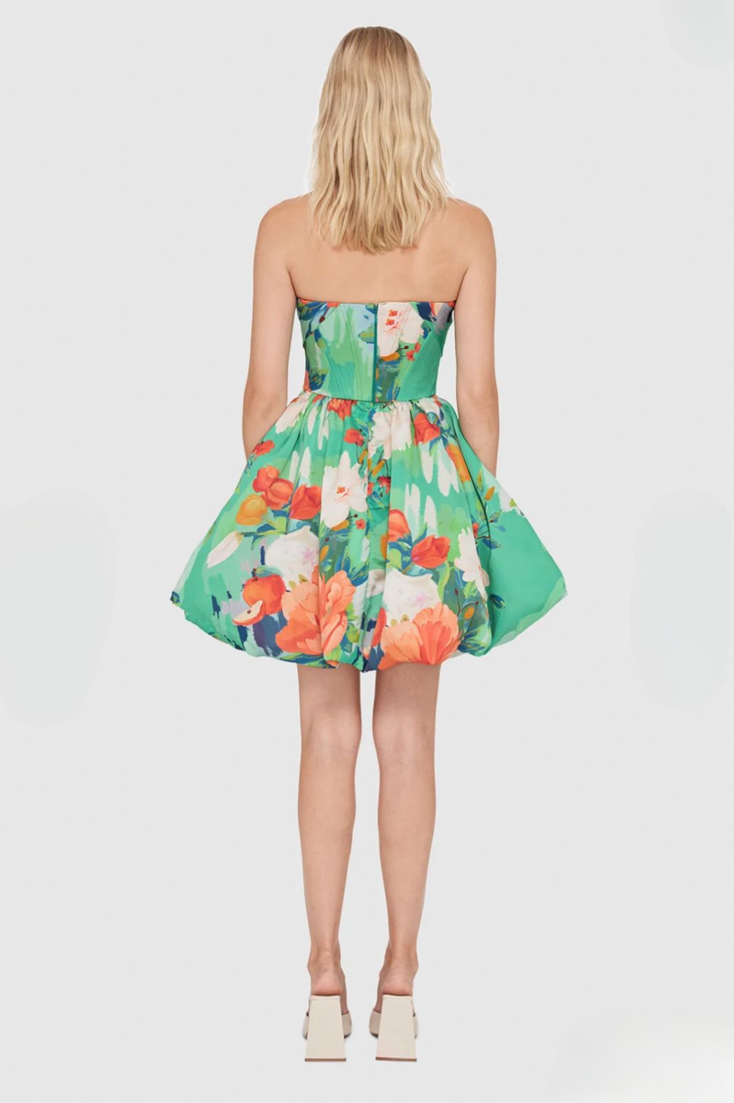 Florescence Bustier Bubble Mini Dress