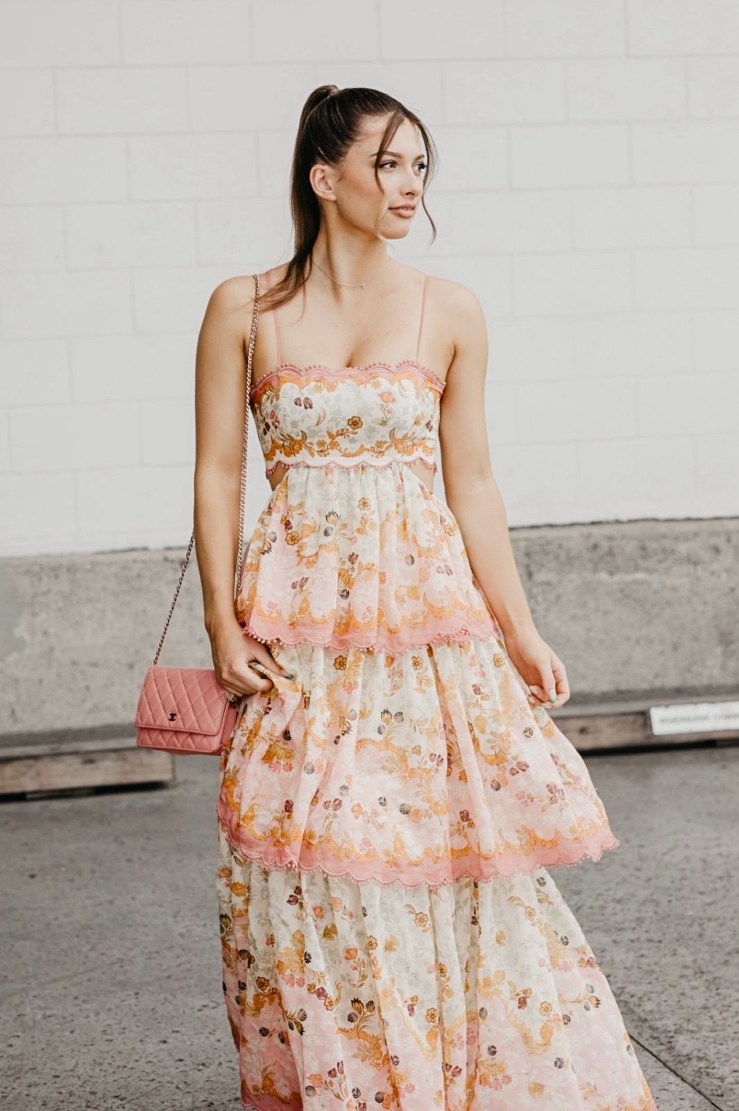 Laurel Frill Midi Dress