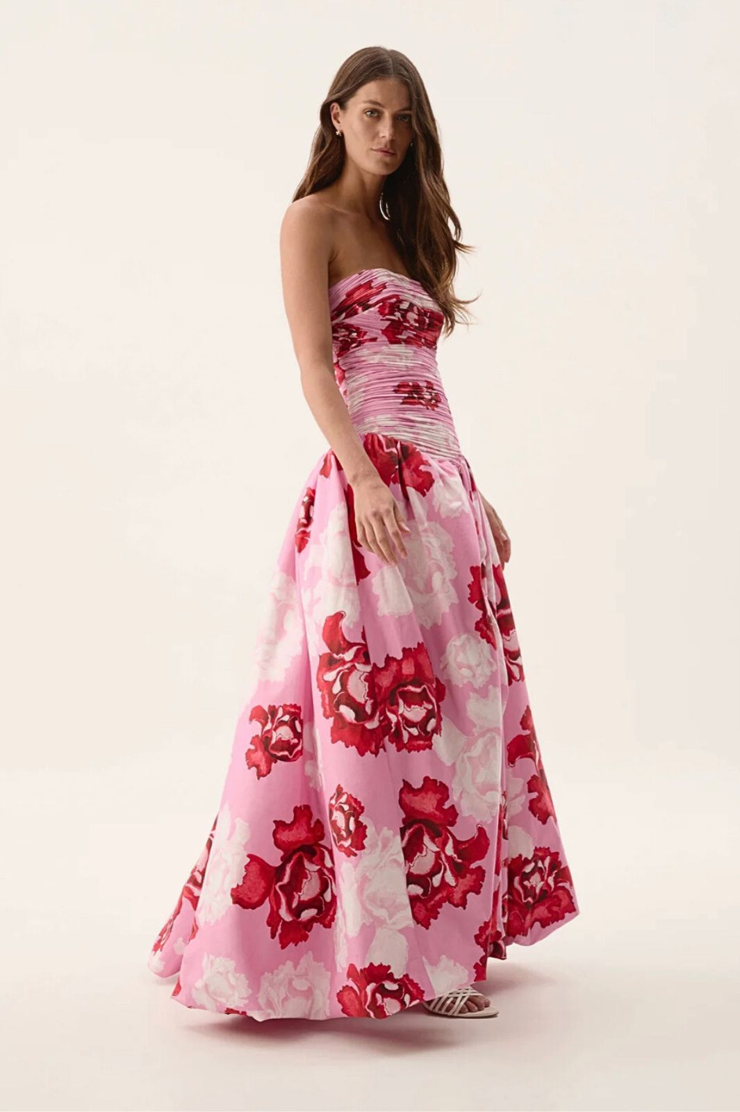 Behold Maxi Dress Boldly Blooming Pink