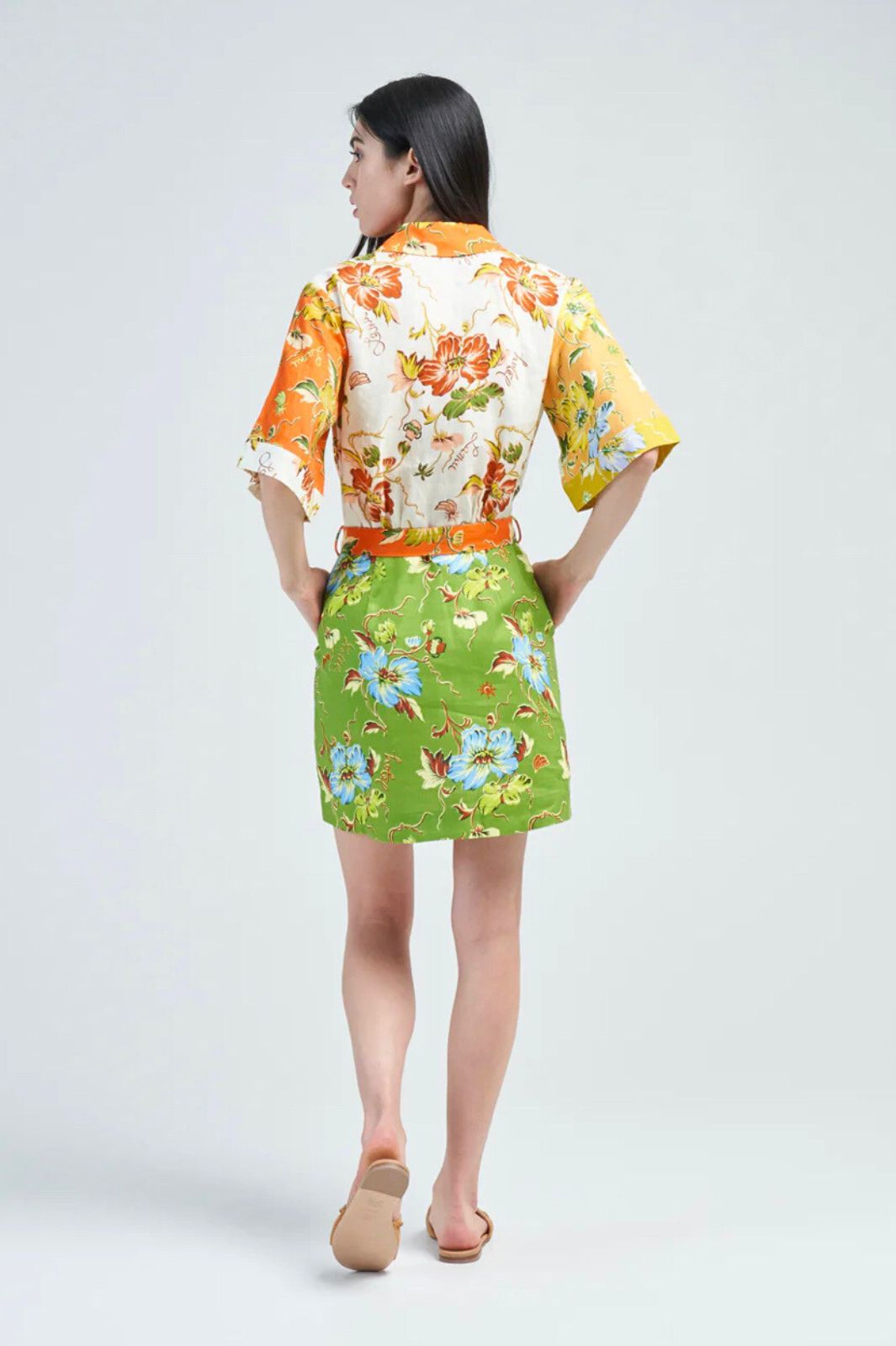 Hotel Lamu Spliced Mini Dress