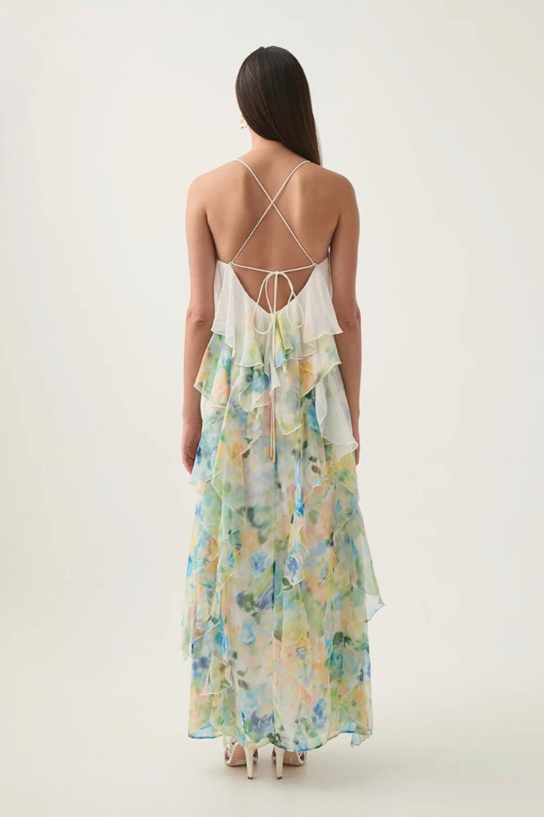 Dreamscape Frill Maxi Dress