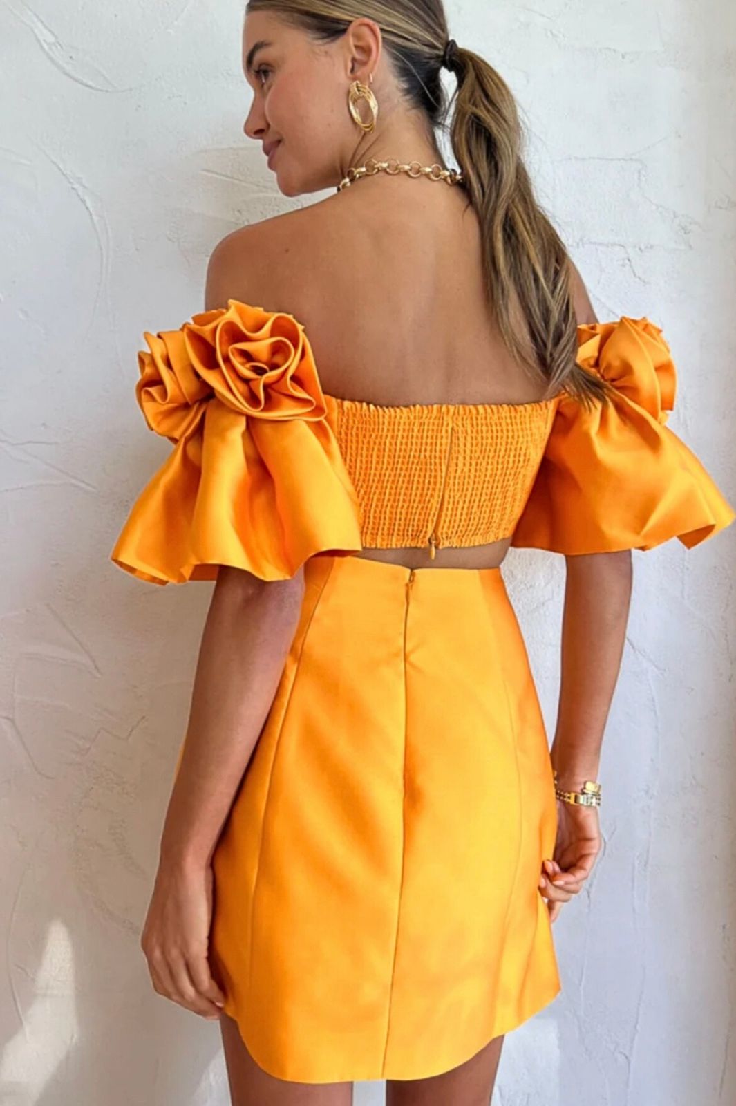 Macie Rosette Mini Dress