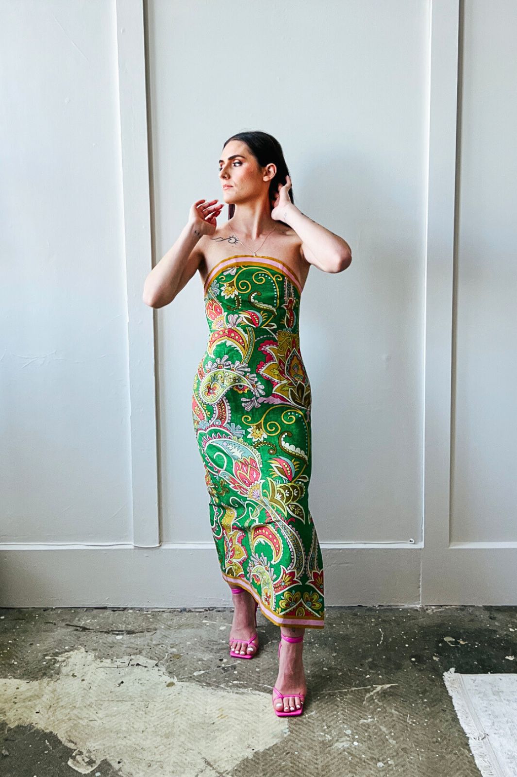 Marion Bodice Midi Dress