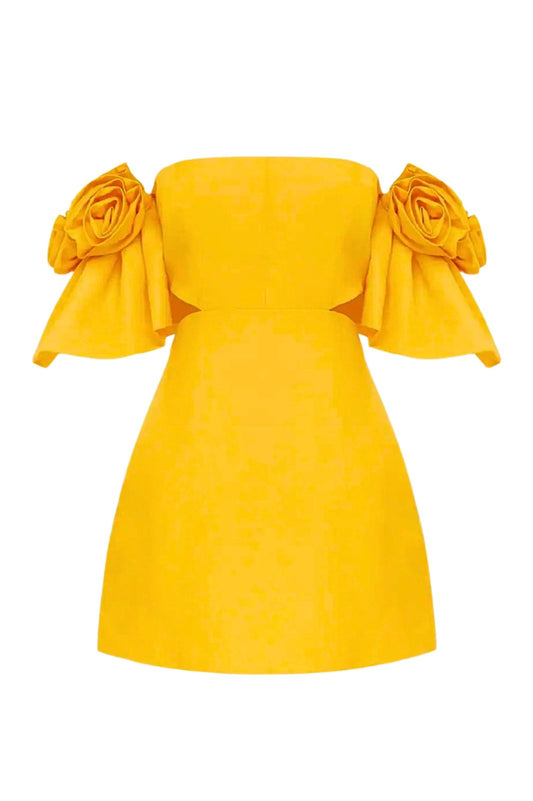 Macie Rosette Mini Dress