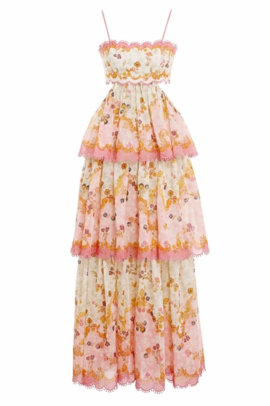 Laurel Frill Midi Dress