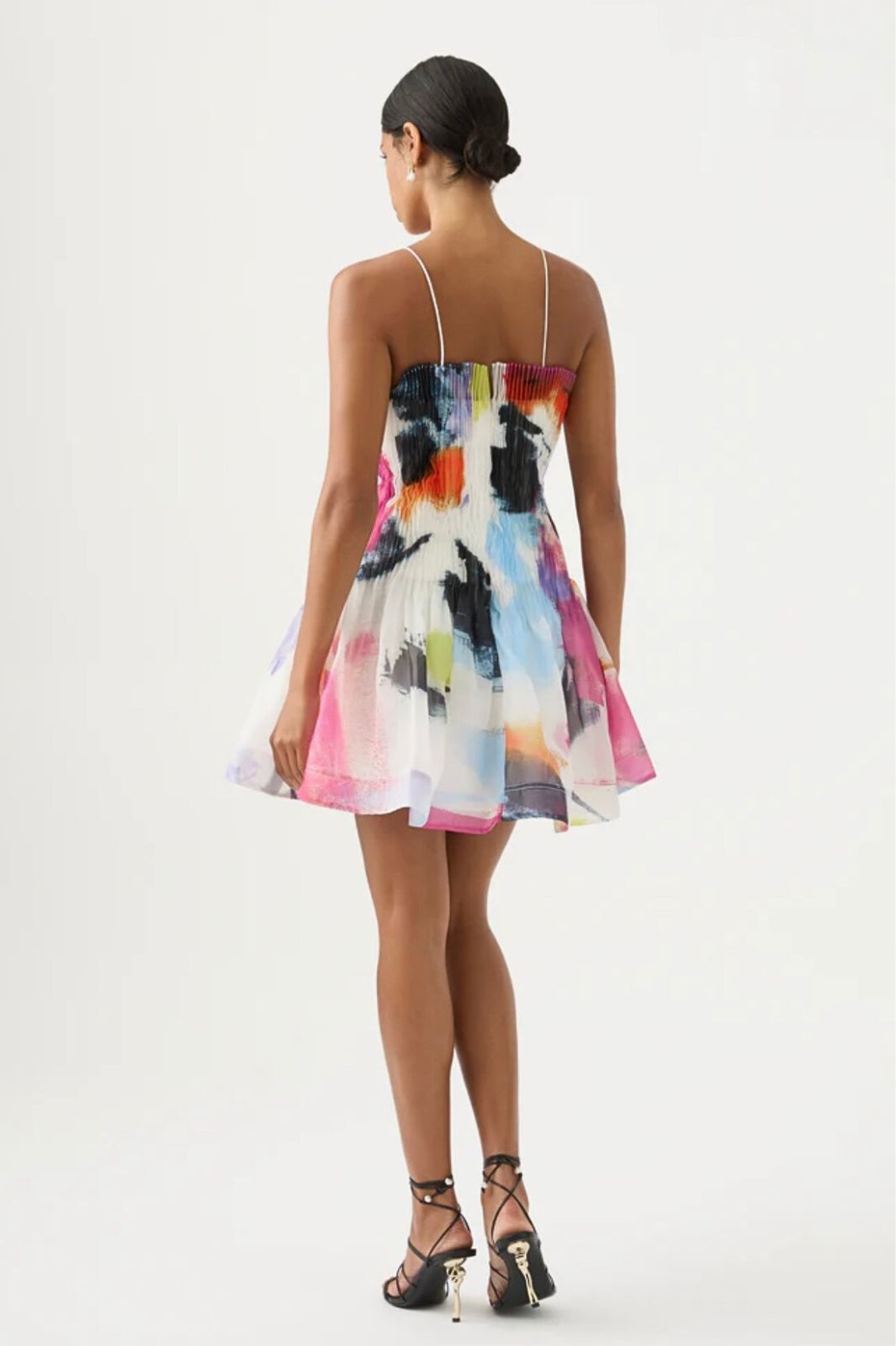 Celestial Pleated Mini Dress