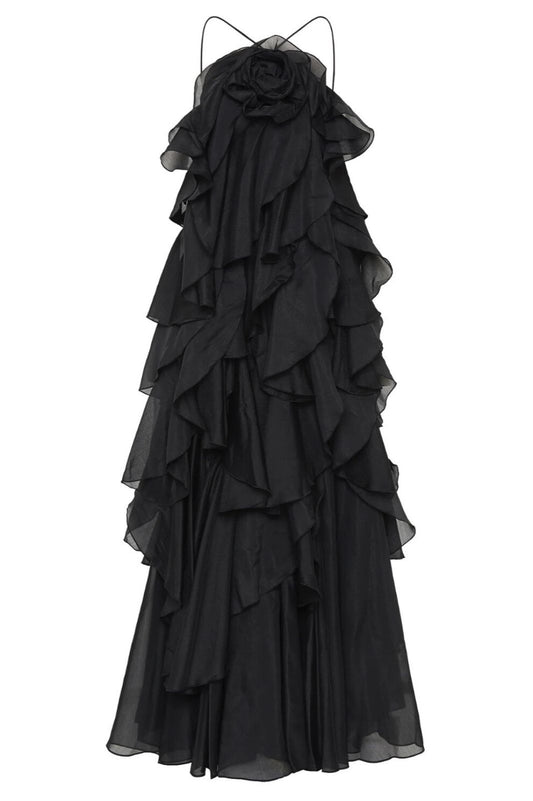 Pandorea Layered Maxi Dress Black
