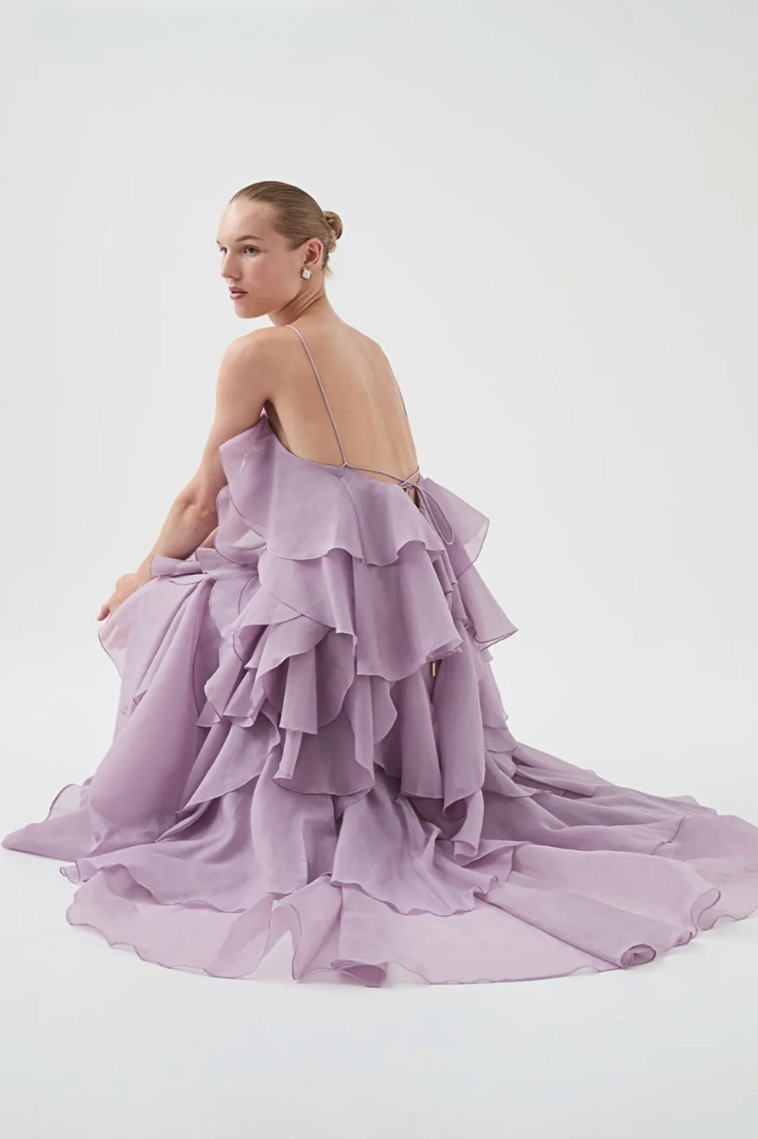 Pandorea Layered Maxi Dress Lilac