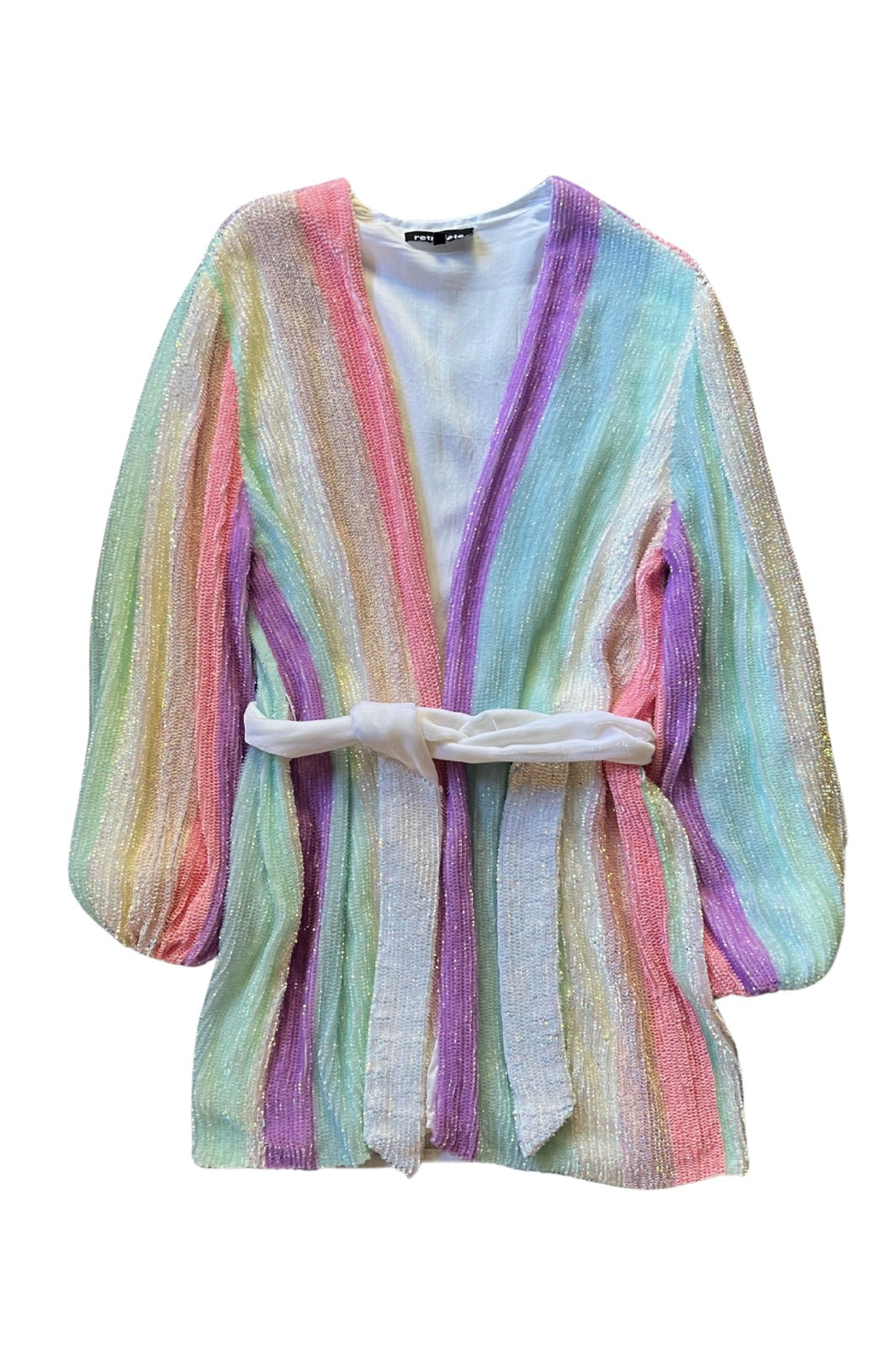 Pastel Robe Gabrielle Robe - Pastel Stripe – Borrowed Society