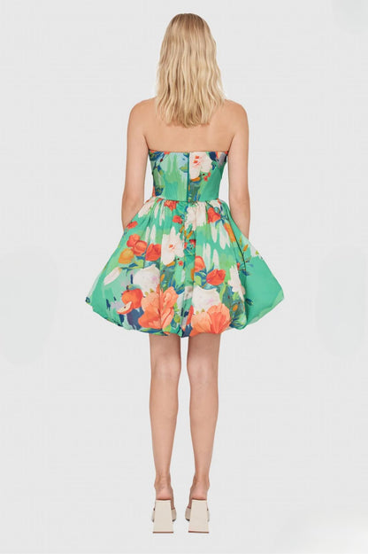 Florescence Bustier Bubble Mini Dress