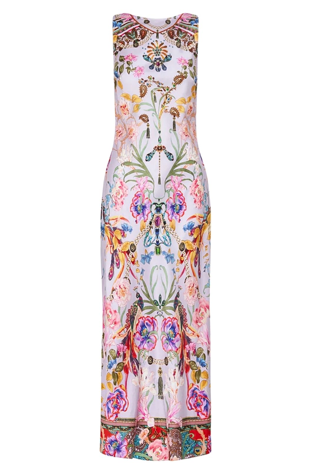 Natures Kaleidoscope Bias Slip with Draped Back