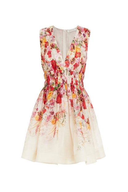 Wonderland V-neck Mini Dress