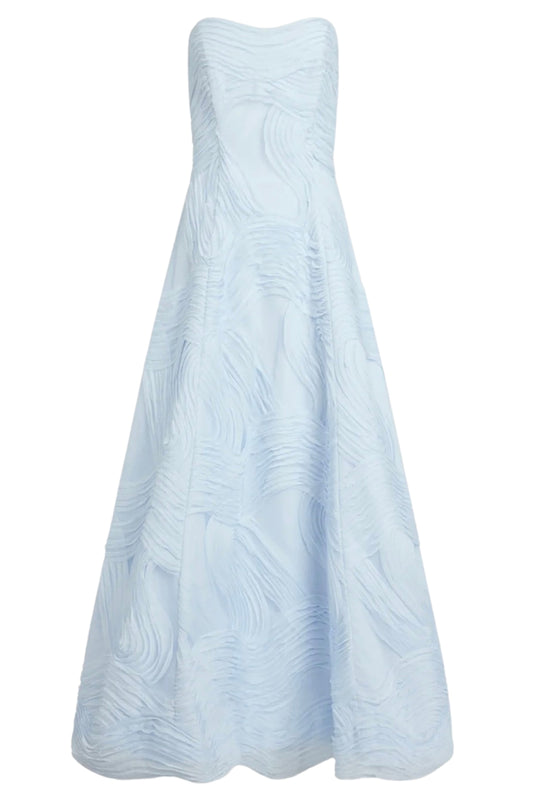 Wave Gown Pastel Blue