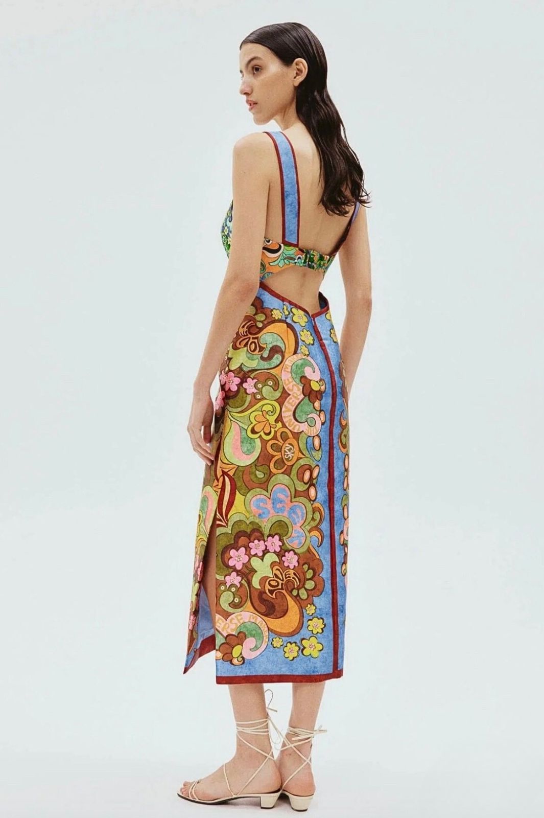 dreamer corset midi dress Off-Shoulder Printed Euro Tulle Corset Midi Dress