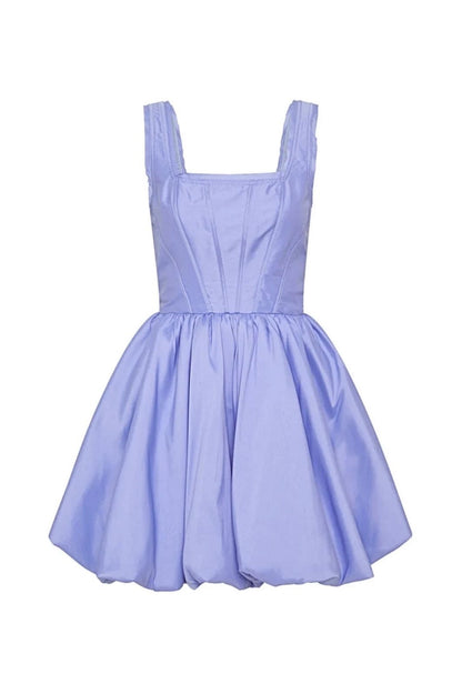 Suzette Bubble Mini Dress Lavendar