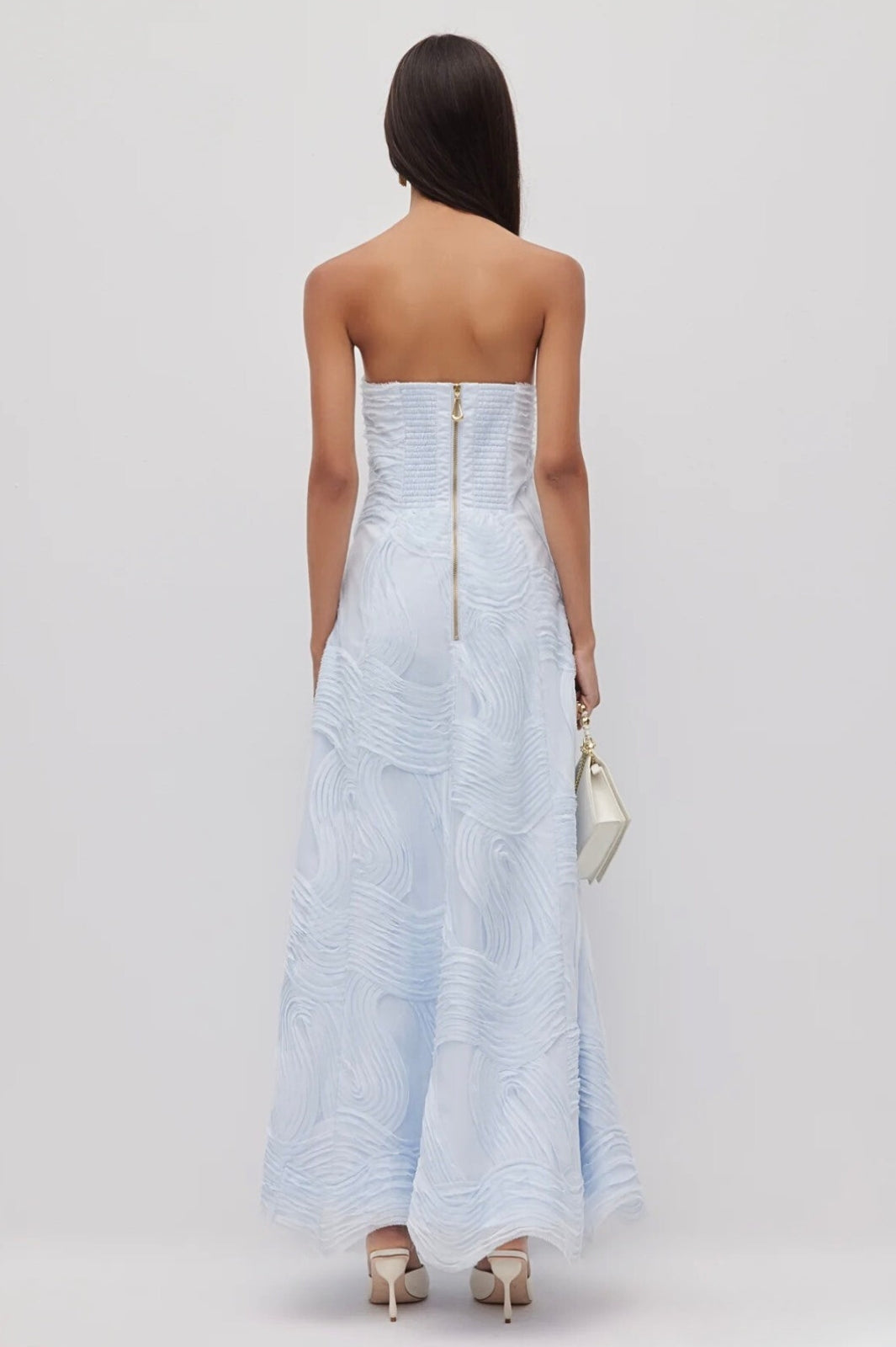 Wave Gown Pastel Blue