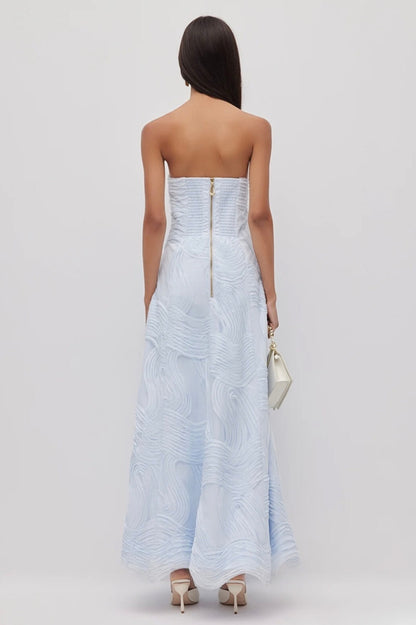 Wave Gown Pastel Blue