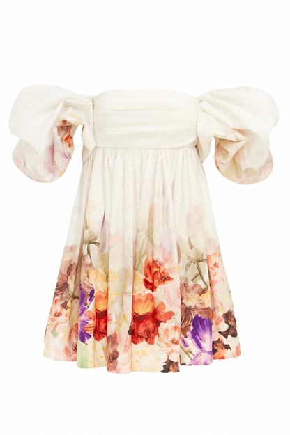 Eloise Puff Sleeve Mini Dress