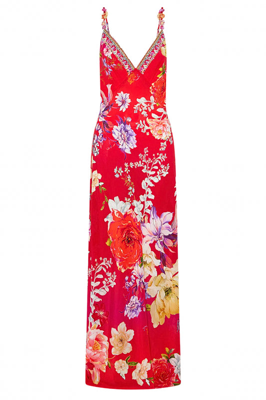 Kiss and Tell Full Length Bias Slip Dress