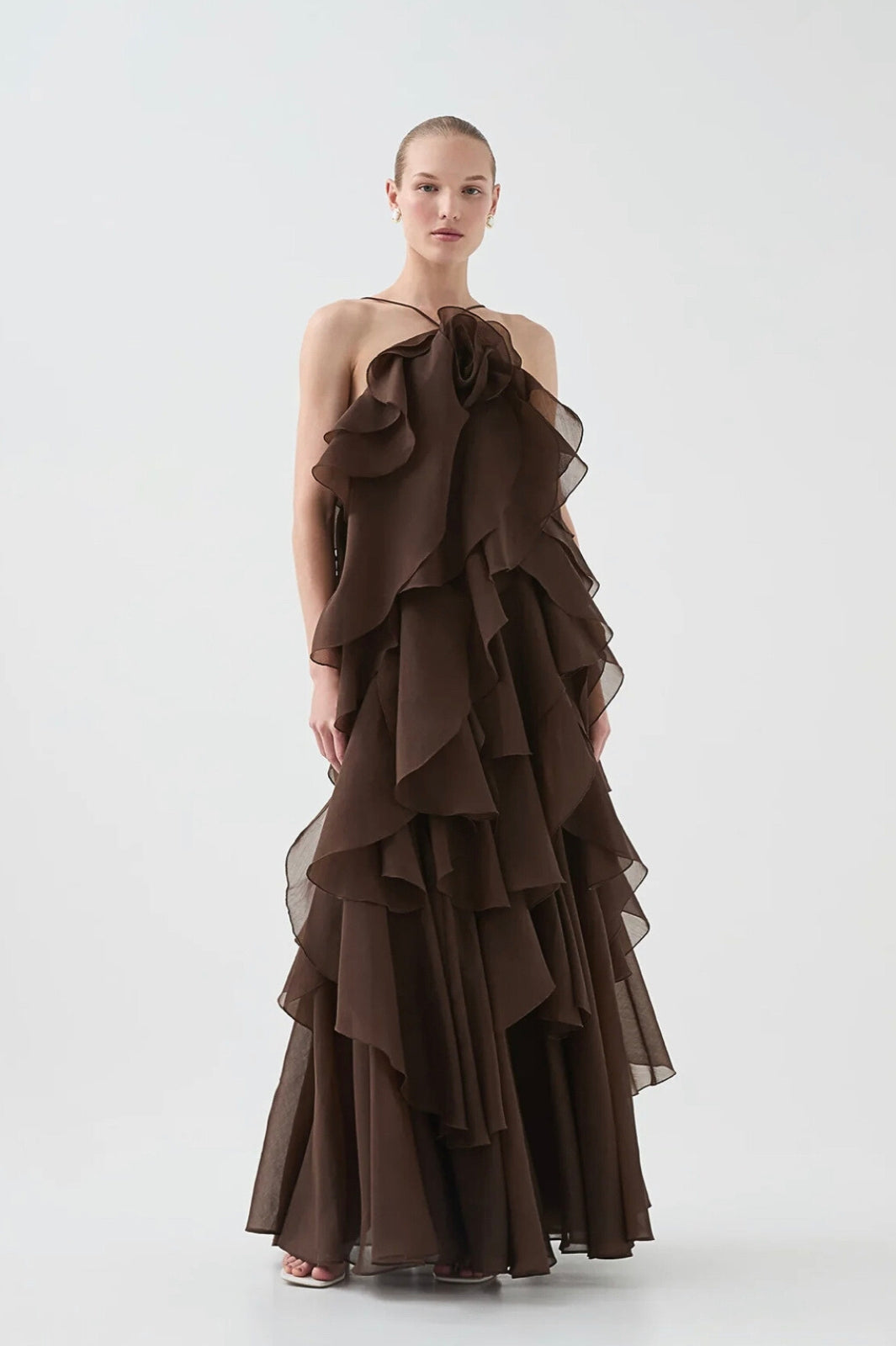 Pandorea Layered Maxi Dress Carob