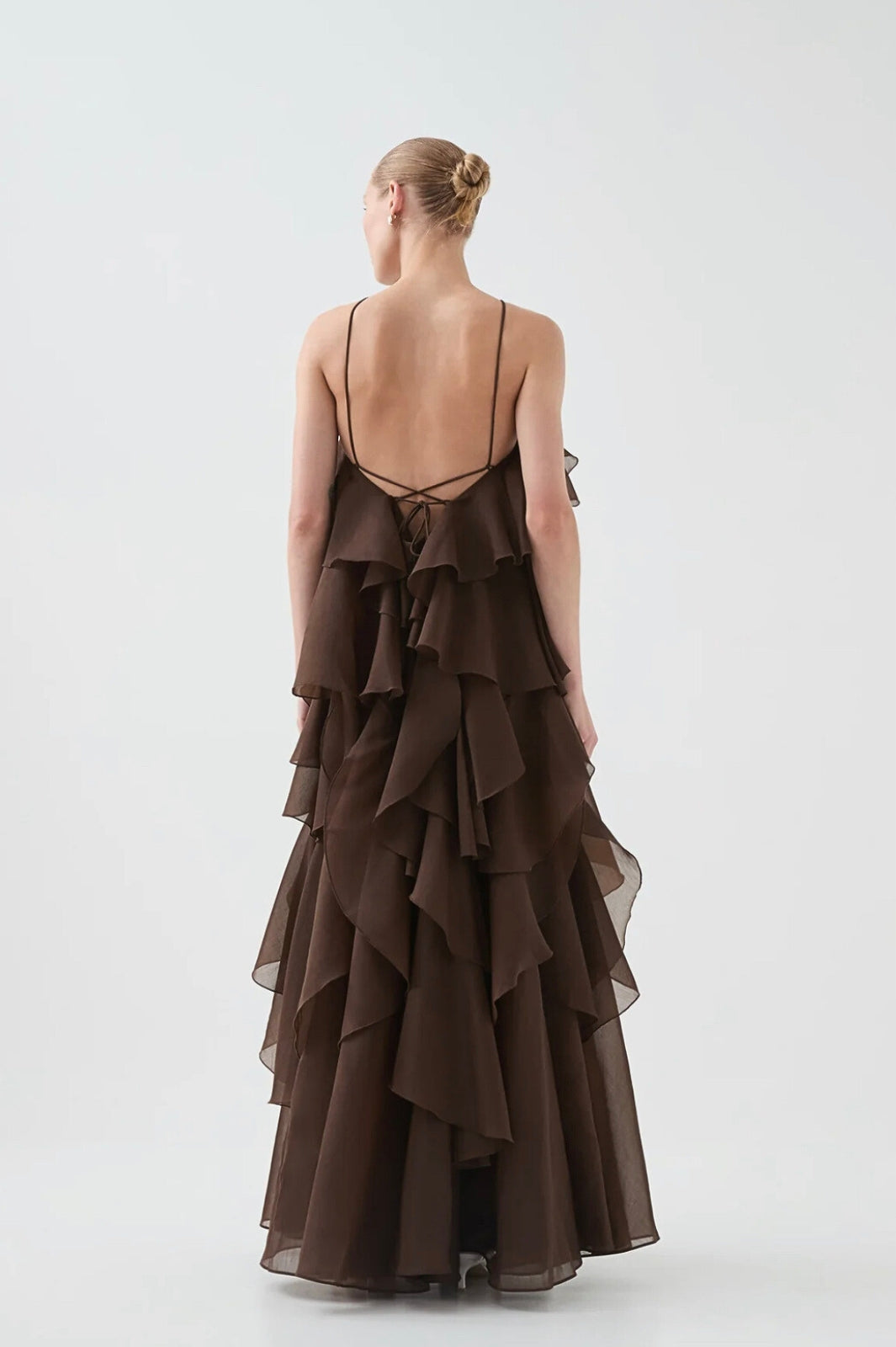 Pandorea Layered Maxi Dress Carob