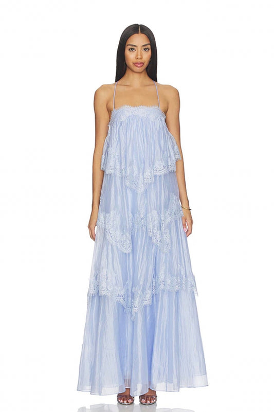 Ophelia Lace Gown French Blue